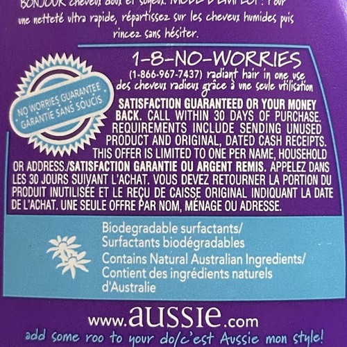 Aussie Moist Shampoo 13.5 oz for Dry Hair Retired Discontinued Formula - Picture 6 of 8