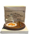Catalina Glass Domed Cheese & Cracker Tray (New Open Box)