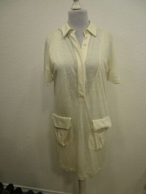 Piazza Sempione Kleid mit Unterkleid creme Gr.38 (J7-02)