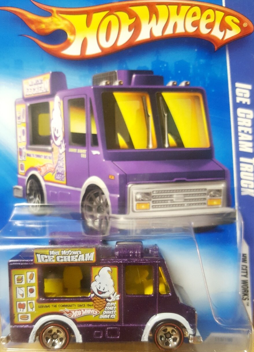 Hot Wheels Sweet Streets Ice Cream Truck Purple W/ Redlines 1:64