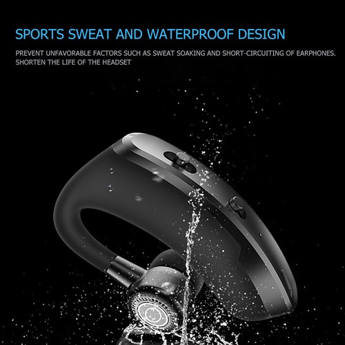 V9 Bluetooth Headset Hands Free Earpiece with Noise Canceling Mic for Driving - Zdjęcie 7 z 10