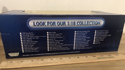 Vtg New  Motor Max 1961 Mako Shark Die Cast Collection 1:18 A25 - Picture 9 of 12