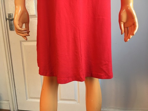 Red Sleeveless Knee Length Stretchy Maternity Dress By ASOS Size UK12 EU40 NWT - Picture 8 of 10