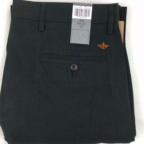 CHINOS/PANTALONES DOCKERS GENUINOS LEVI'S D1 AJUSTADOS FRENTE PLANO PACIFIC FIELD CAQUI - Imagen 13 de 17