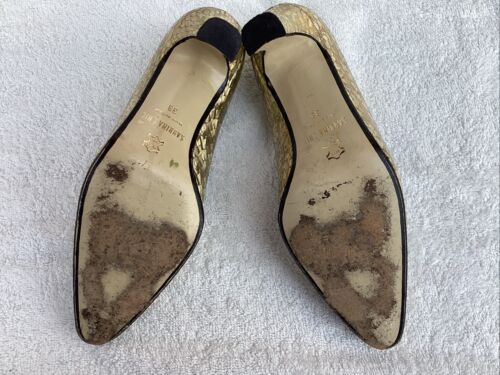 Sabrina Chic Gold Diamanté 202 Matching Shoes Size 5 and Handbag (Both Boxed) - Picture 6 of 22