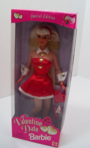 Barbie bambola tema San Valentino 1997 Matell data San Valentino nuova con scatola - Foto 2 di 12