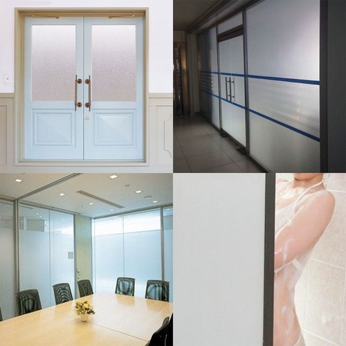 Película adhesiva impermeable esmerilada privacidad hogar dormitorio y baño vidrio ventana - Imagen 5 de 11