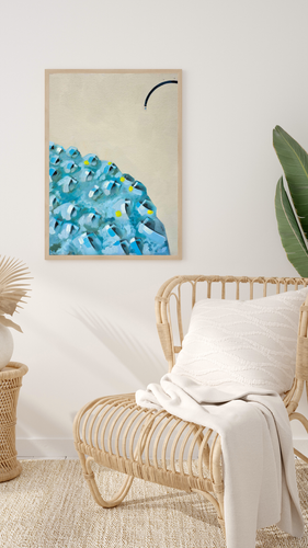 Award Winning Artist Shatha Minimalist Abstract Print Giclee - Picture 4 of 19
