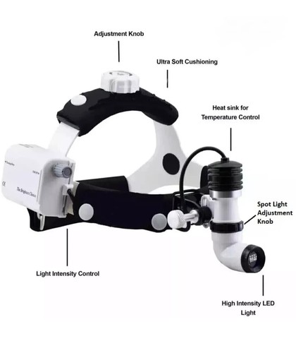 Faro Dental Inalámbrico Lupa LED ENT Faro Médico Quirúrgico 10W Portátil - Imagen 2 de 6