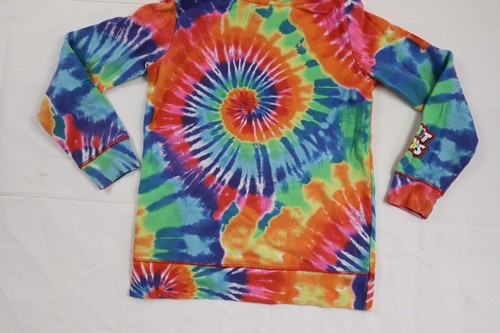 Justice Girls Youth Large (L) Tie Dye Fruit Loops Long Sleeve Hoodie Sweatshirt - Picture 11 of 11
