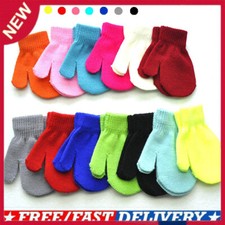 Children Warm Magic Gloves 13 Pairs Winter Stretch Gloves Boys Girls Knit Gloves