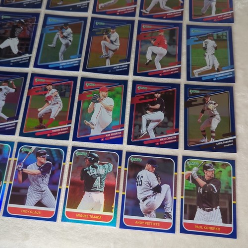 2021 Panini Donruss Blue Holo Parallel Lot of 36 Baseball Cards NO DUPLICATES - Picture 10 of 10