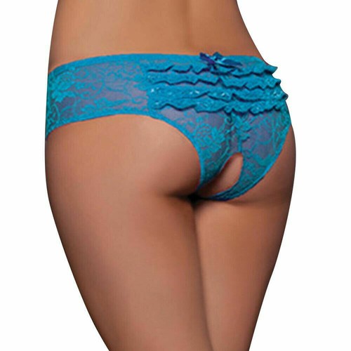 Ropa interior sexy para Mujer Bragas Sólido Mini Tanga de Encaje Tanga Lencería - Picture 11 of 30