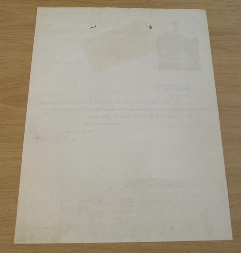 Vintage 1921 Original Fresno CRAYCROFT Bestattung Grabstein Brief ~ Doyle Bros ~ Friedhof ~ - Bild 5 von 5