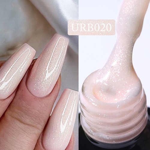 UR SUGAR Rubber Base Gel 7ml Gold Glitter Camouflage UV LED Lamp Nail Gel Polish - Picture 39 of 55