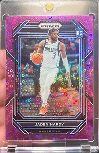 2022-23 Prizm Jaden Hardy Rookie Purple Fast Break Prizm /75 Card #226 RC Mavs