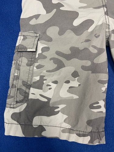 Youth Boy's Lucky Brand Camo (grey)Cargo Shorts Drawstring Cotton Sz Med (10/12) - Picture 11 of 21