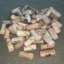 Lot of 50, Natural Used Wine Corks. Various Makers. Free Shipping.