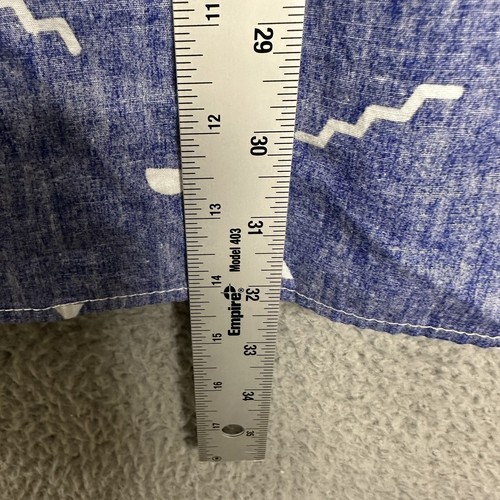 Corona Button Up Shirt Mens Large Blue All Over Print Logo Short Sleeve Cotton - Picture 9 of 10