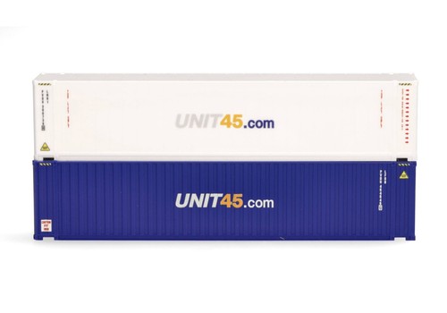 HO Scale Shipping container- 076937-002 - Container-Set 2 x 45 ft. "UNIT45" - Picture 4 of 4