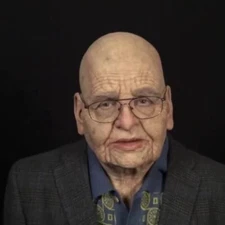 Old Man Latex Head Mask Real Exquisite Realistic headgear bald Halloween Costume