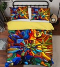 3D Colored Graffiti ZHUA531 Bed Pillowcases Quilt Duvet Cover Set Queen King Zoe