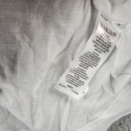 FRENCH CONNECTION Short Puff Sleeve Tee Women's S White Round Neck Pullover - Picture 11 of 14