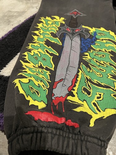 Vintage Oversized Death Metal Sweatpants - Picture 3 of 5
