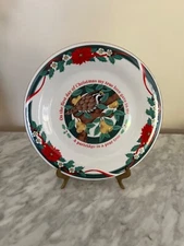Tienshan 12 Days of Christmas Partridge in a Pear Tree Plate 7.5" Deck The Halls