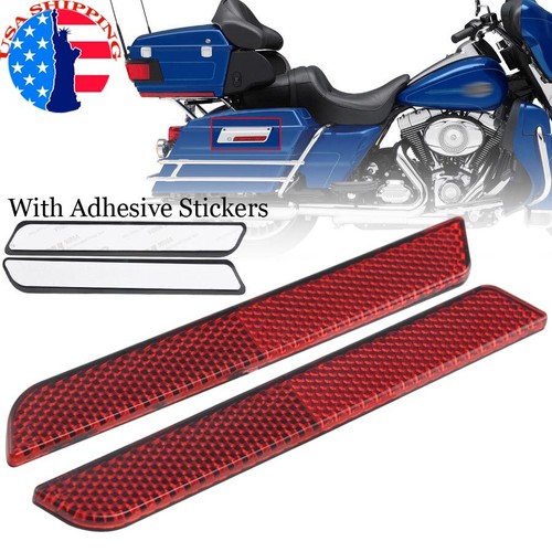 2pcs Rear Bumper Reflectors Red For Harley Road King Street Glide 1993-2013 US - Picture 14 of 18