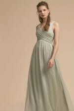 BHLDN Angie  Gown In Mint Green Size Medium.