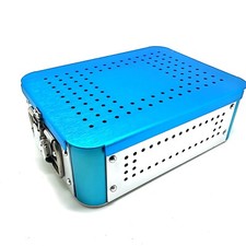 Aluminium Alloy sterilization tray case 25.5*17.5*7.5cm surgical instrument case