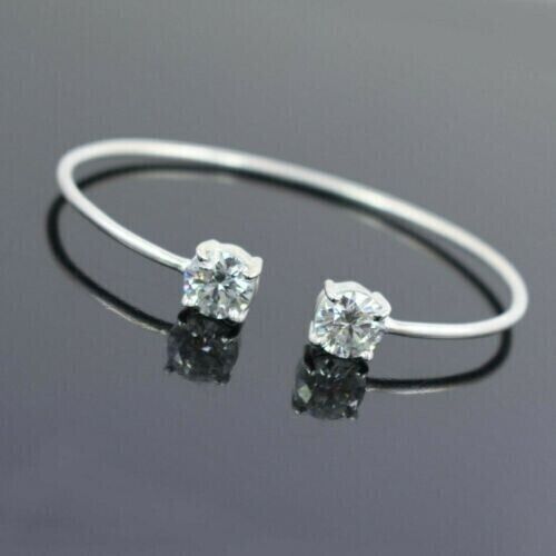 4.00CT Blanco Tratados Brazalete Diamante Color F Certificado! Navidad Regalo - Imagen 4 de 8