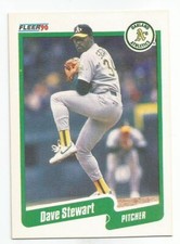 DAVE STEWART 1990 FLEER CARD NM-MT CONDITION