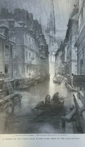 1910 Andre Castaigne Illustrations of the Paris Flood - Picture 2 of 5