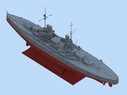 ICM S015 ship models plastic Scale 1:700 WWI German Battleship Grosser Kurfürst - Bild 9 von 24