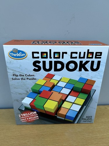 Juego de mesa ThinkFun Color Cube Sudoku 3D juego de rompecabezas 2016 Mind Challenge en muy buen estado - Imagen 7 de 12