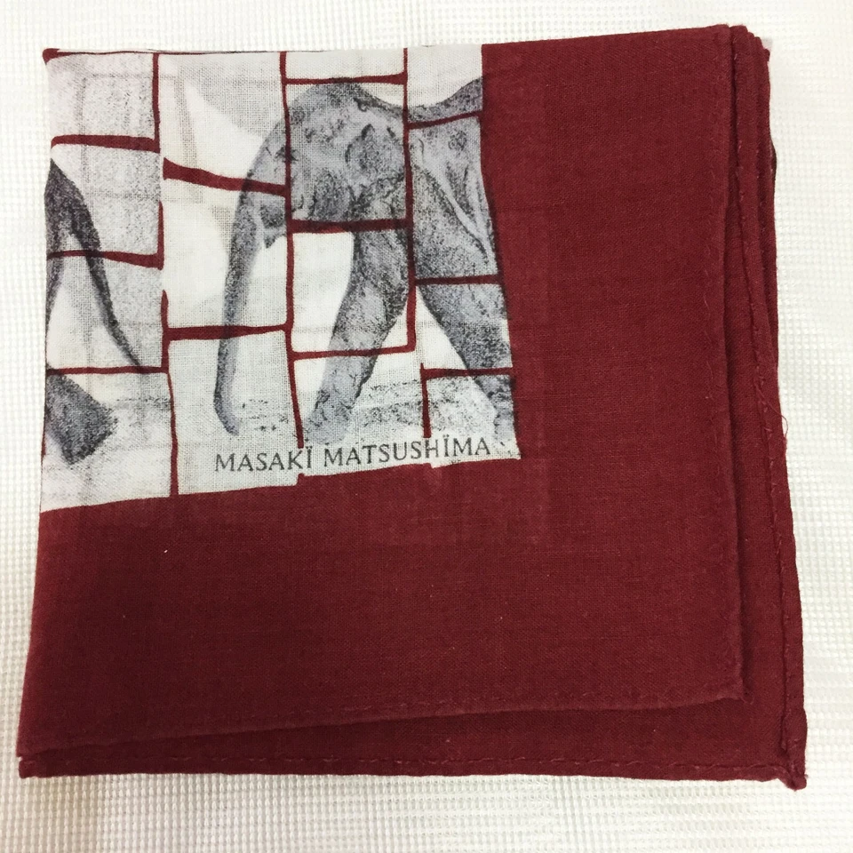 ART COTTON PUZZLES PAINT ELEPHANT ART HERD MEN HANDKERCHIEF POCKET SQUARE 18" - Image 3 of 4