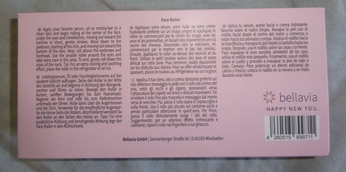 Gesichtsroller, ungenutzt, Roller, echt rosa Stein, Magnetschachtel, - Bild 3 von 3