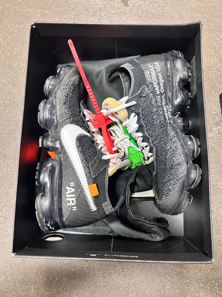 Used Men Size 4.5 2017 Nike Air VaporMax x Off-White The Ten