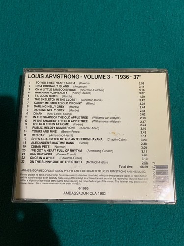 Louis Armstrong - Volume 3 - "1936-37" - Picture 2 of 2