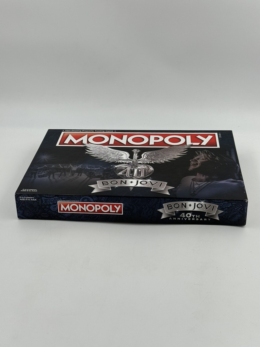 Monopoly Game Bon Jovi 40th Anniversary Collectors Edition