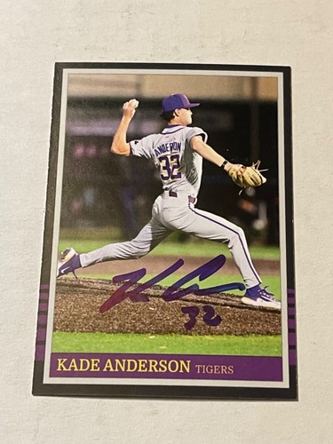 LSU Tigers KADE ANDERSON signierte Karte