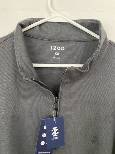 Izod, Luxury Sport Textured, Long Sleeve, 1/4 Zip Pullover, NWT, Men’s Size 2XL - Picture 2 of 8