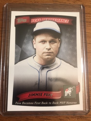 2010 Topps - Peak Performance #PP-21 Jimmie Foxx - 第 1/2 張圖片