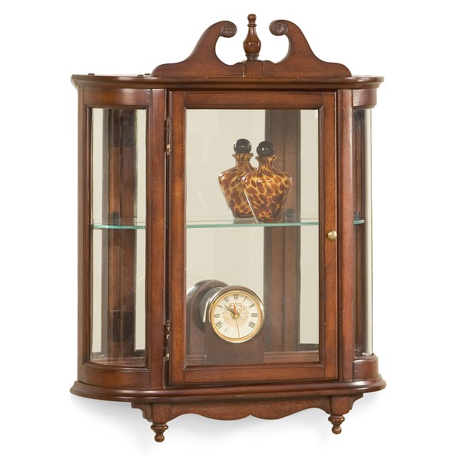 wall glass display cabinet VMBR1T cherry wood wall glass display cabinet VMBR1T cherry wood