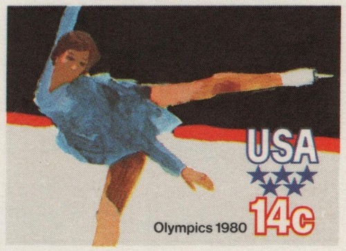 #UX82 14c 1980 Olympics: Women's Figure Skating, Mint **ANY 5=FREE SHIPPING** - Picture 2 of 2