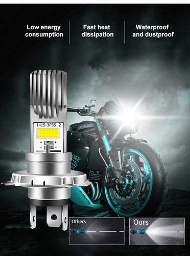 Ultra Hi/Low White LED Bulb for Yamaha SCR950 Scrambler 2017 & SR400 2015-2018 - Picture 4 of 12