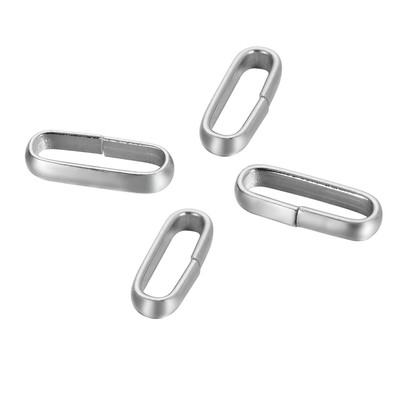 20 Edelstahl Karabinerverschluss Kettenverschlüsse 9x5.8mm Schmuckteile L//P