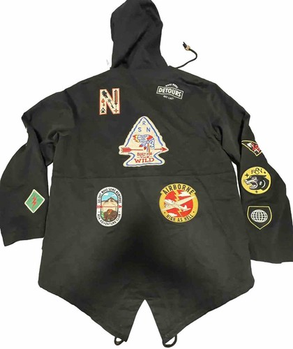 REASON Multi Patch Hooded Zip Jacket 4XL - Picture 15 of 15
